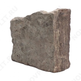 Угловой камень "Плитняк" доломит бурый "серо-малиновый" - Погонх30 мм, шуба, пиленый с 1 стороны