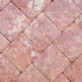 Брусчатка "Квадрат" доломит малиновый с розовым - 150х150х30 мм, галтованный, пиленый с 6 сторон