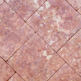 Брусчатка "Квадрат" доломит малиновый с розовым - 250х250х30 мм, галтованный, пиленый с 6 сторон