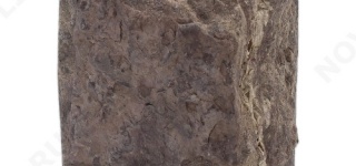 Угловой камень "Плитка" доломит бурый "серо-малиновый" - 100хПогон мм, со сколом, пиленый с 5 сторон