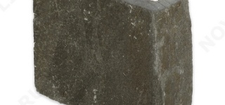 Угловой камень "Плитка" песчаник серо-зеленый - 100хПогон мм, шуба, пиленый с 5 сторон