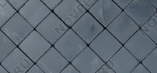 Брусчатка "Квадрат" шунгит тёмно-серый (чёрный) - 100х100х30 мм, галтованный, пиленый с 6 сторон