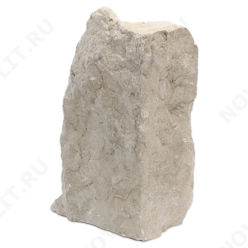 Угловой камень "Плитняк" доломит бело серый "изборский" - Погонх30 мм, шуба, пиленый с 1 стороны