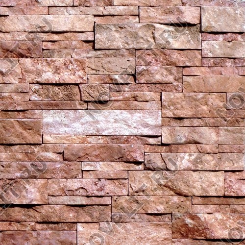 Камень лапша "Полоска" доломит малиновый с розовым - 60хПогон мм, шуба, пиленый с 5 сторон