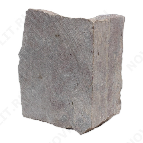 Угловой камень "Брекчия" доломит бурый "серо-малиновый" - Погонх20 мм, пиленая, пиленый с 2 сторон