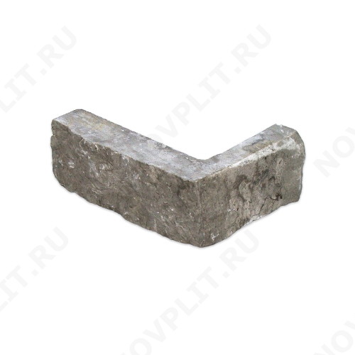 Угловой камень "Стрелки" доломит серый - 30хПогон мм, шуба, пиленый с 3 сторон