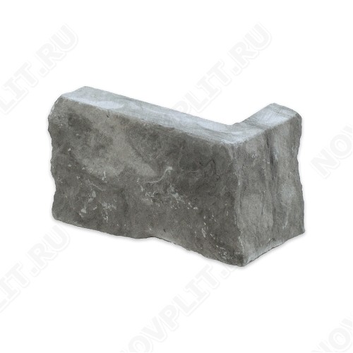 Угловой камень "Стрелки" доломит серый - 90хПогон мм, шуба, пиленый с 3 сторон