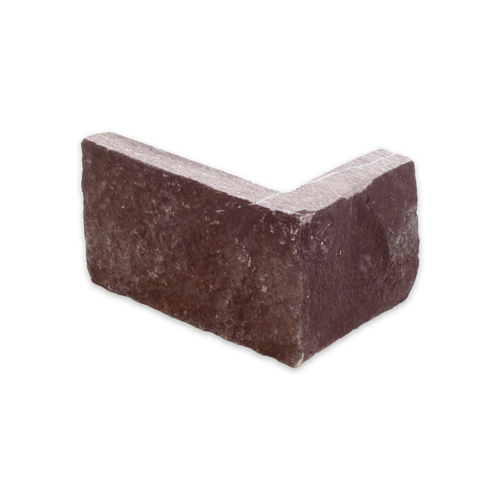 Угловой камень "Стрелки" лемезит бордовый - 60хПогон мм, шуба, пиленый с 3 сторон